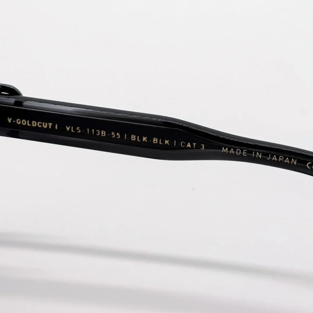 NEW VALENTINO V-GOLDCUT VLS-113B BLACK WOMEN CAT EYE SUNGLASSES VALENTINO